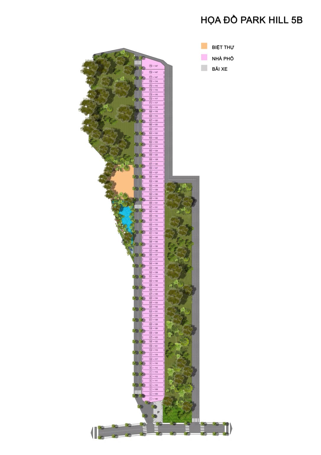 Mặt bằng Bảo Lộc Park Hill khu 5B