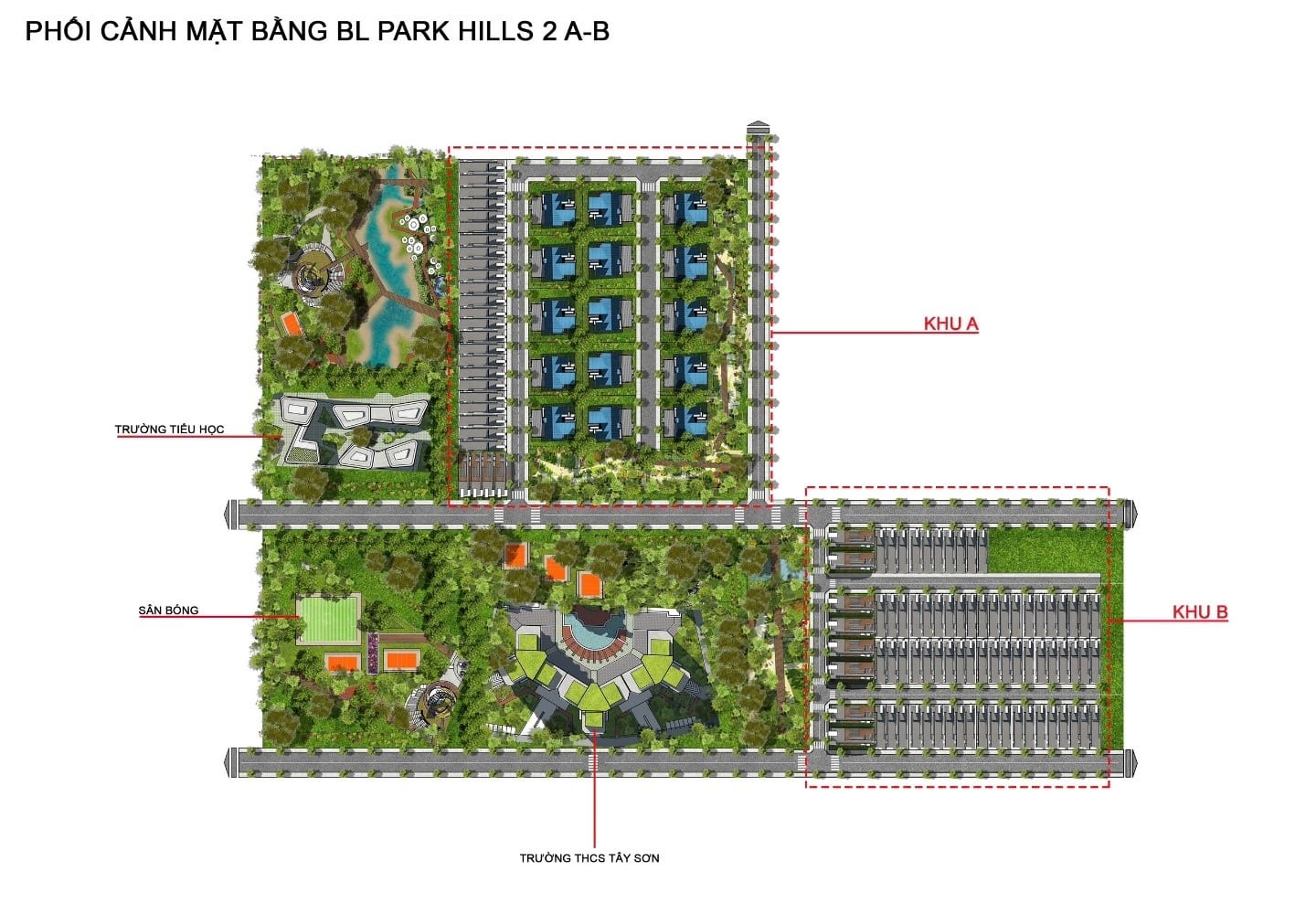 Mặt bằng Bảo Lộc Park Hill khu 2