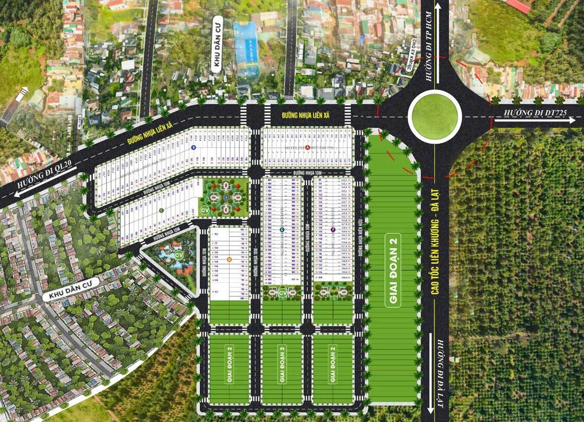 Mặt bằng dự án Sky Garden Bảo Lộc