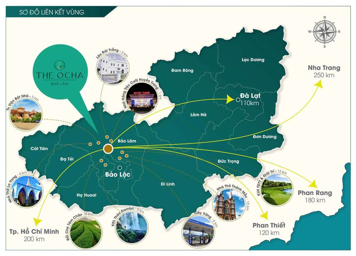 Liên kết vùng The Ocha Bảo Lộc
