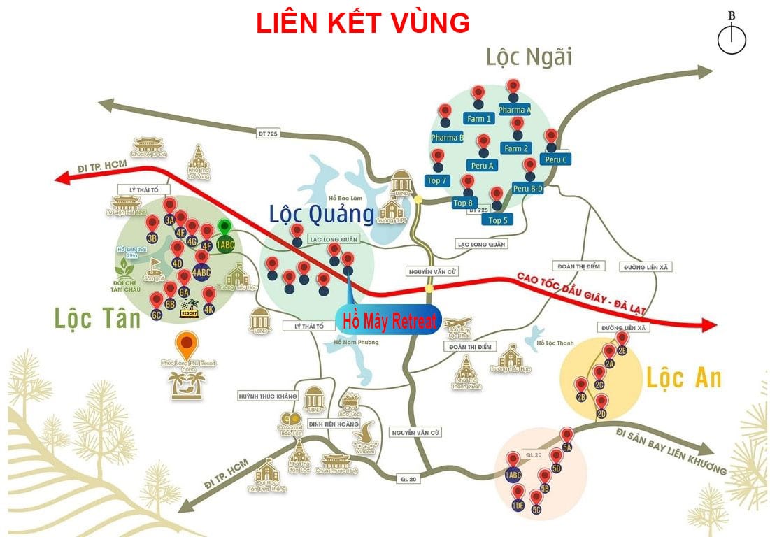 Vị trí KDC Hồ Mây Retreat
